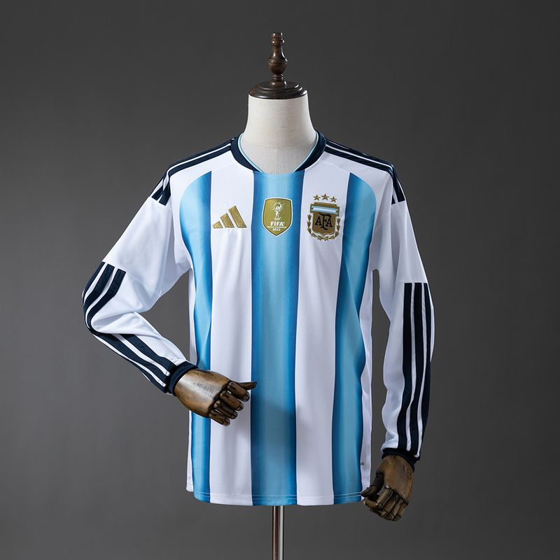 Selección Argentina 2025/2026 Primera Equipación Manga Larga - Versión Jugador [Adulto]