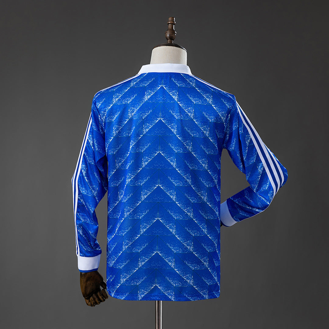 Retro Karlsruher 1989-1990 Home Manga Larga Aficionado