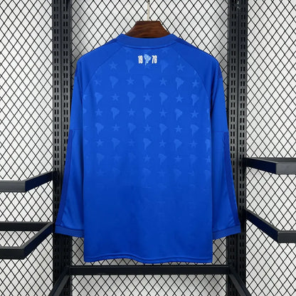 Cruzeiro 2026-2027 Home Fan Jersey Long Sleeve - Back View