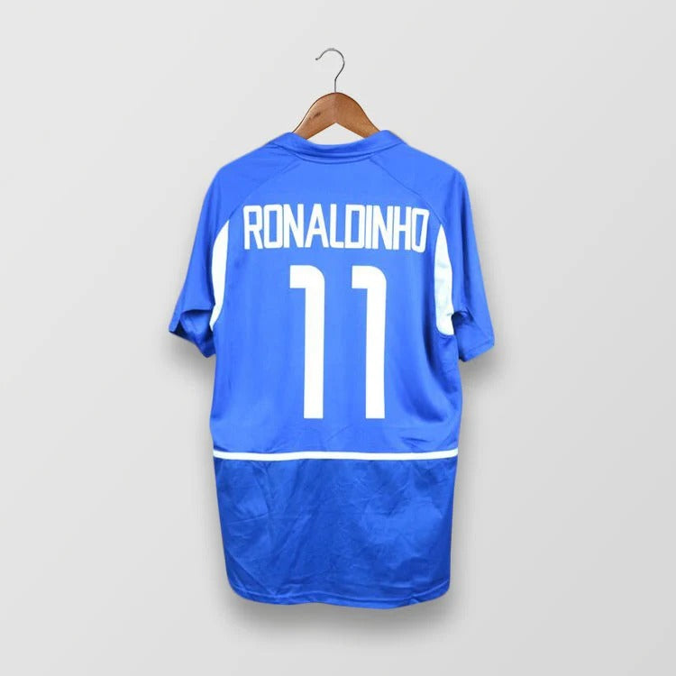 Retro Brazil 2002 Away Fan