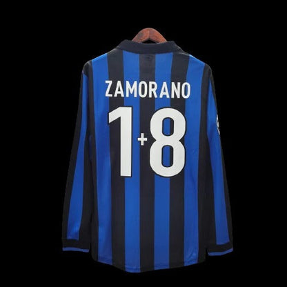 Inter de Milán 1998/1999 Local Manga Larga - Versión Jugador [Adulto]