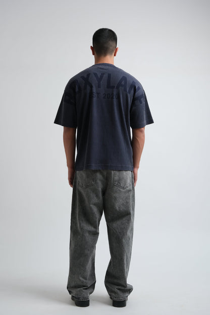 RX RIBBED T-SHIRT-DEEP BLUE