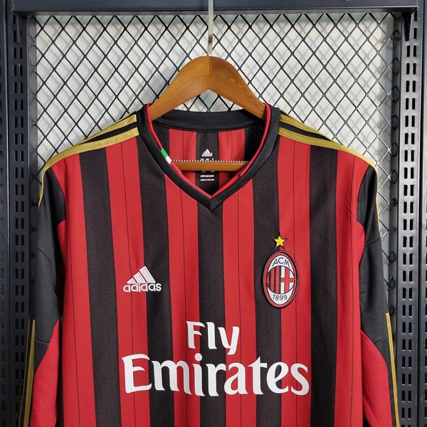 AC Milan 2013/2014 Home Long Sleeve - Fan Version [Adult]