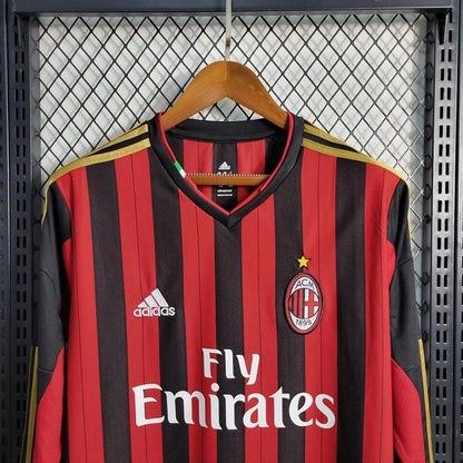 AC Milan 2013/2014 Home Long Sleeve - Fan Version [Adult]