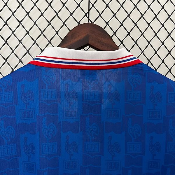 Camiseta de aficionado retro de Francia 1996 local
