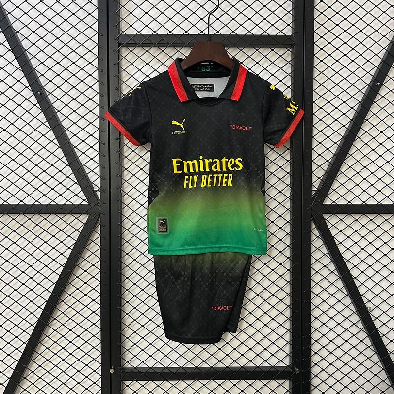 AC Milan 2025/2026 Édition Co-Marquée - Version Fan [Enfants]