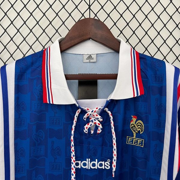 Camiseta de aficionado retro de Francia 1996 local