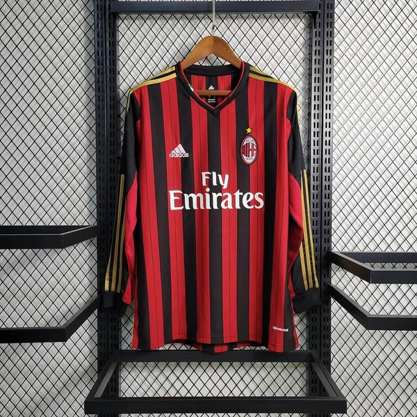 AC Milan 2013/2014 Home Long Sleeve - Fan Version [Adult]