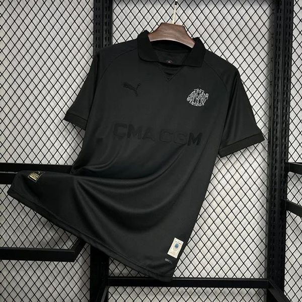 Olympique de Marseille 2024/2025 Edición Especial Negro - Aficionado [Adulto]