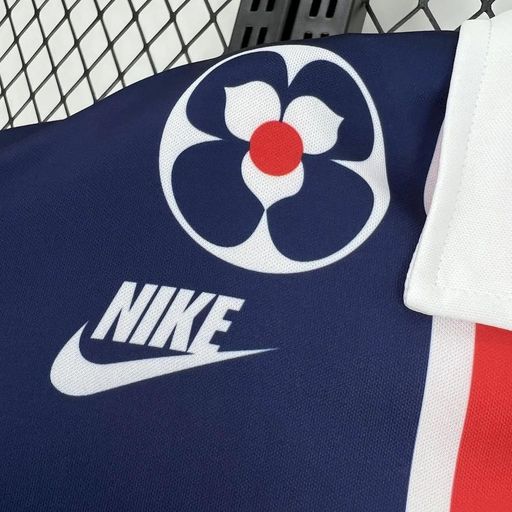 Camiseta retro de aficionado del Paris Saint-Germain 1991-1992 local