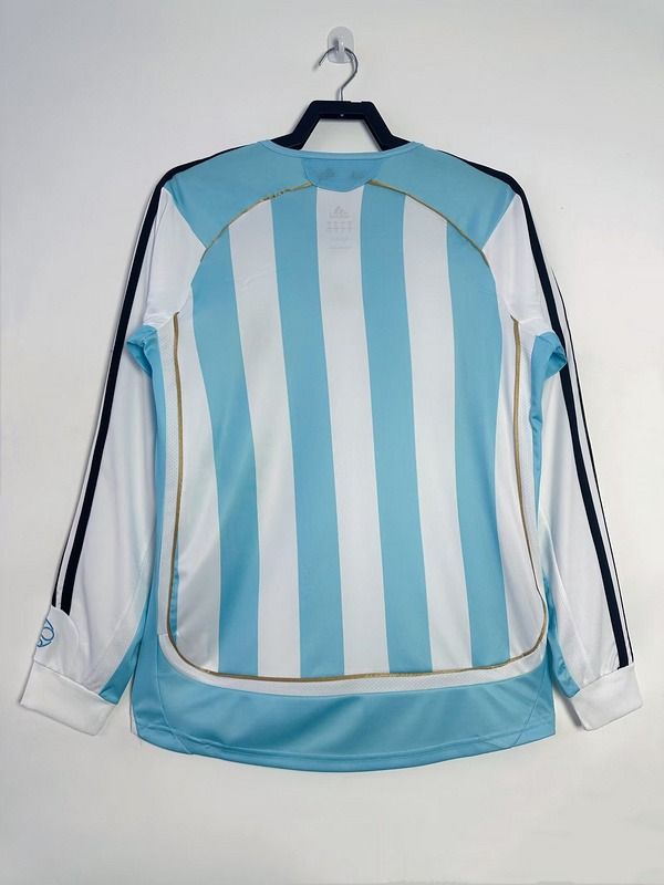 Argentina National Team 2006/2007 Home Long Sleeve - Fan Version [Adult]