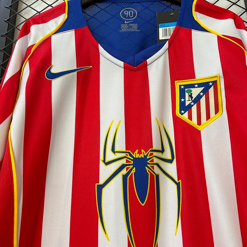 Atlético Madrid 2004/2005 Local Manga Larga - Versión Aficionado [Adulto]
