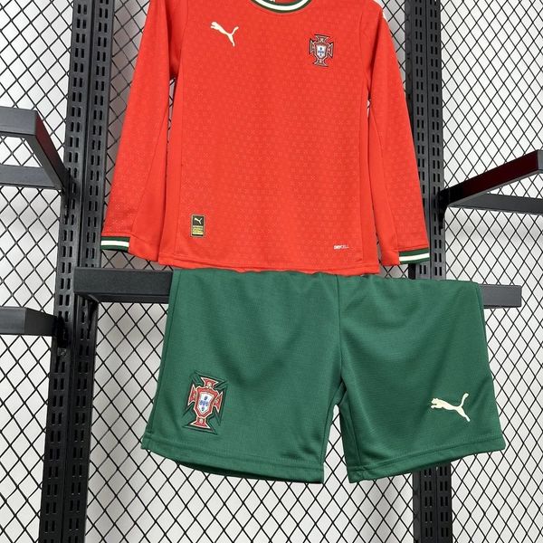 Maillot Domicile Portugal 2025/2026 Manches Longues - Version Fan [Enfants]