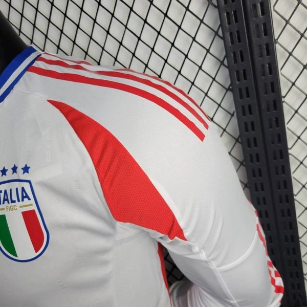 Camiseta de visitante de manga larga de la selección nacional de Italia 2024/2025 - Versión de jugador [Adulto]