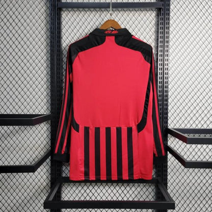 AC Milan 2007/2008 Home Long Sleeve - Fan Version [Adult]