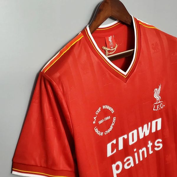 Maillot de supporter domicile rétro du Liverpool FC 1985-1986