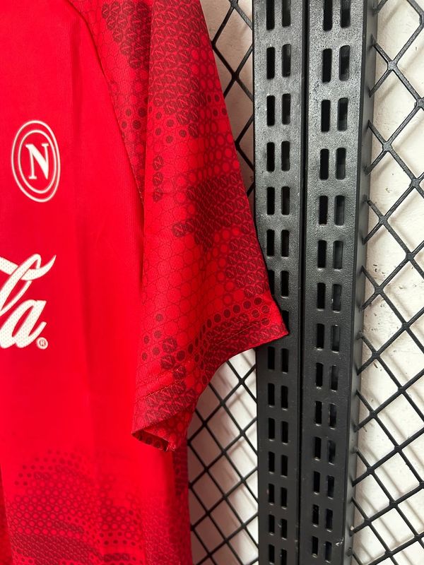 SSC Napoli 2024/2025 Edición Especial Coca-Cola Roja - Aficionado [Adulto]