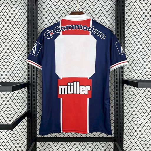 Camiseta retro de aficionado del Paris Saint-Germain 1991-1992 local