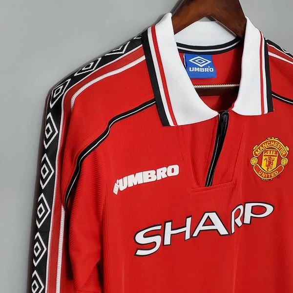 Manchester United 1998/1999 Home Long Sleeve - Fan Version [Adult]