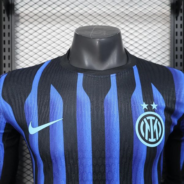 Inter Milan 2025/2026 Domicile Manches Longues - Version Joueur [Adulte]