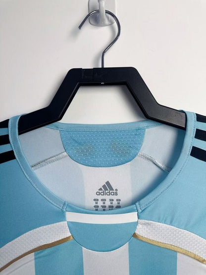 Argentina National Team 2006/2007 Home Long Sleeve - Fan Version [Adult]