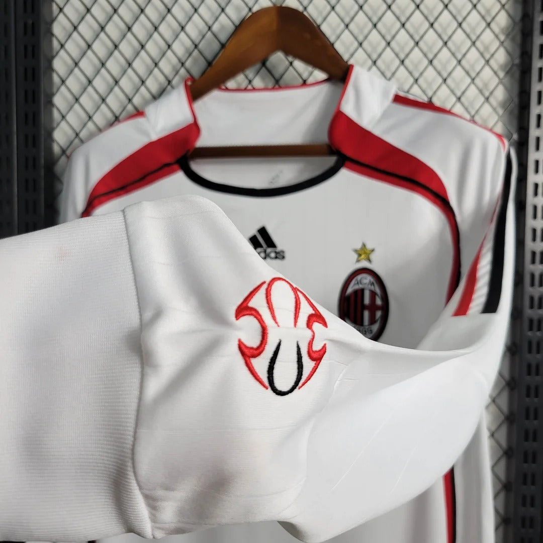 Camiseta de manga larga de visitante del AC Milan 2006/2007 - Versión aficionado [Adulto]
