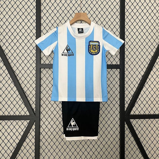 Kids Argentina National Team 1986 Home - Fan Kit