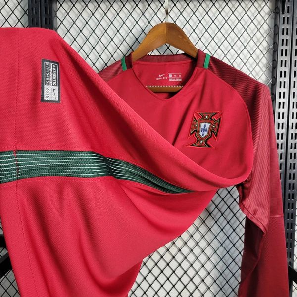 Retro Portugal 2016 Home Long Sleeve Fan