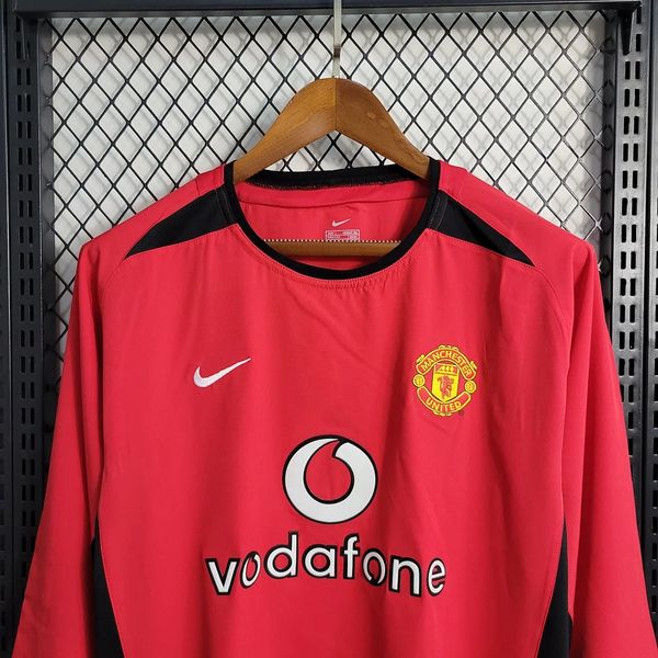 Manchester United 2003/2004 Domicile Manches Longues - Fan [Adulte]