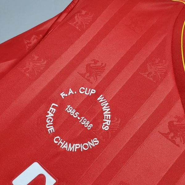 Maillot de supporter domicile rétro du Liverpool FC 1985-1986