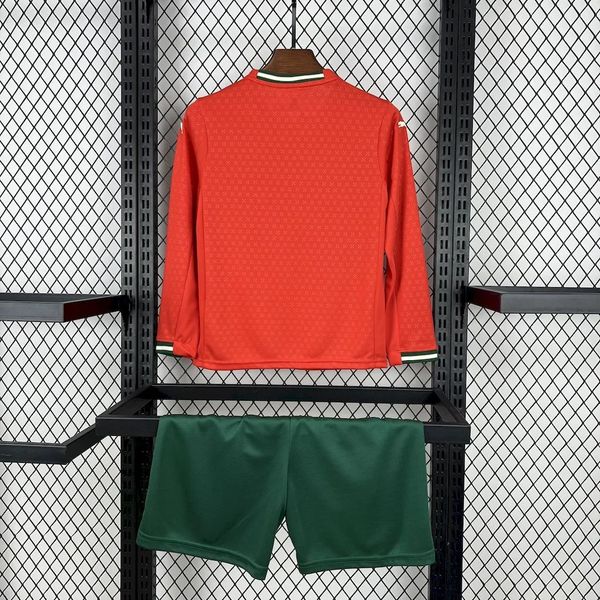 Kids Portugal 2025-2026 Home Long Sleeve Fan