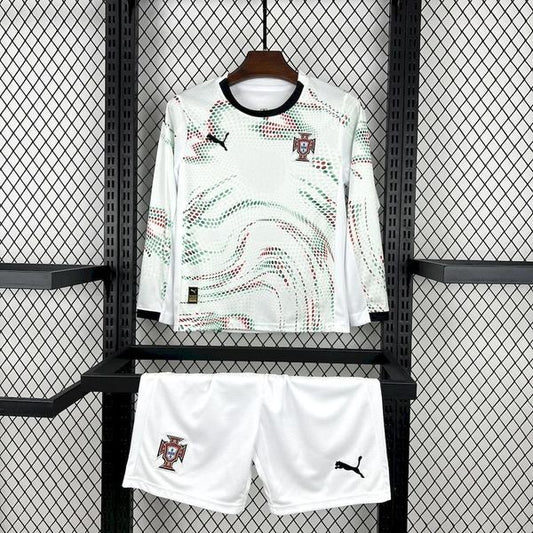 Kids Portugal National Team 2025/2026 Away Long Sleeve - Fan Version Kit