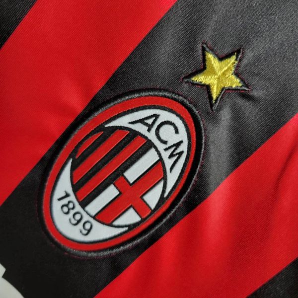 AC Milan 2006/2007 Local Manga Larga - Versión Fanático [Adulto]