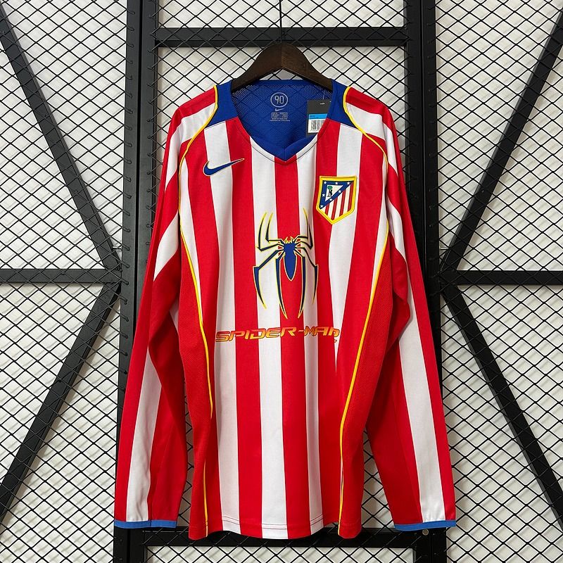 Atlético Madrid 2004/2005 Local Manga Larga - Versión Aficionado [Adulto]