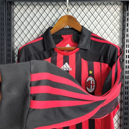 AC Milan 2007/2008 Home Long Sleeve - Fan Version [Adult]