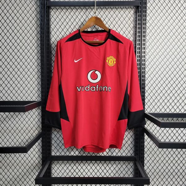 Manchester United 2003/2004 Domicile Manches Longues - Fan [Adulte]