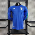 Italia 2024 Camiseta Manga Larga de Jugador para Casa
