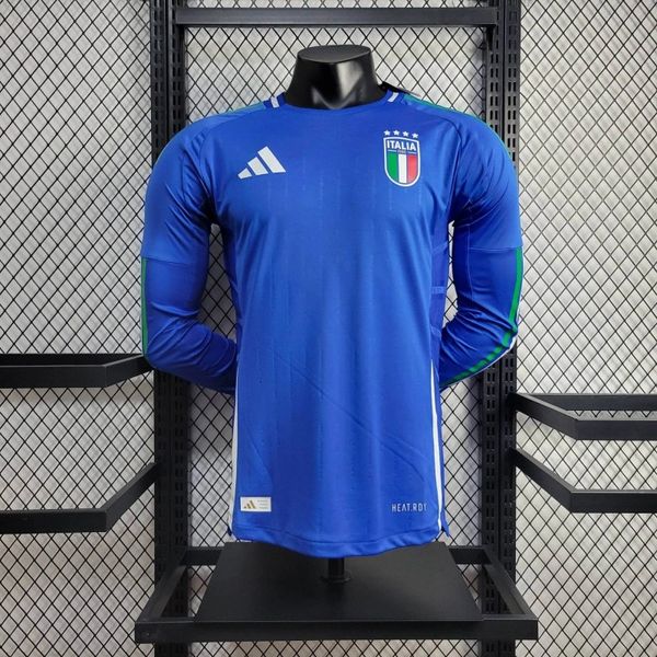 Italia 2024 Camiseta Manga Larga de Jugador para Casa