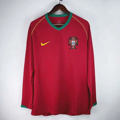 Retro Portugal 2006 Home Long Sleeve Fan