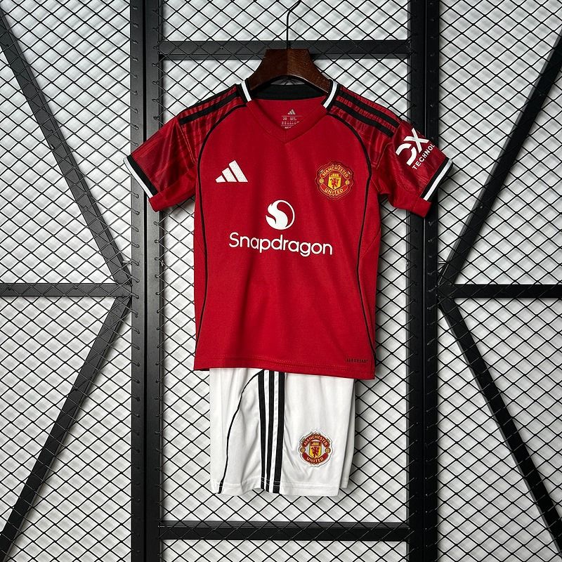 Manchester United Domicile 2025/2026 - Version Fan [Enfants]
