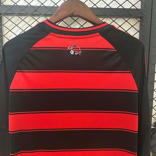 CR Flamengo 2025/2026 Local Manga Larga - Versión Fan [Adulto]