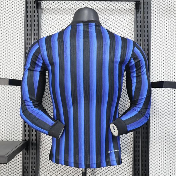 Inter Milan 2025/2026 Domicile Manches Longues - Version Joueur [Adulte]