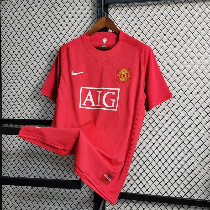 Maillot domicile Manchester United 2007/2008 - Version fan [Adulte]