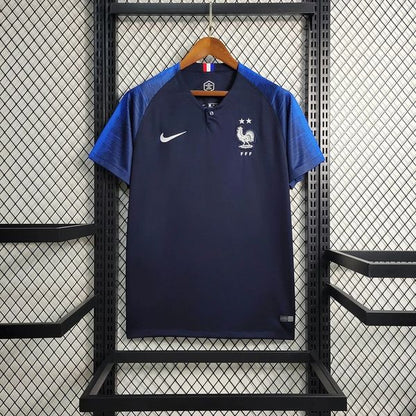 Camiseta de aficionado retro de Francia 2018 (local)