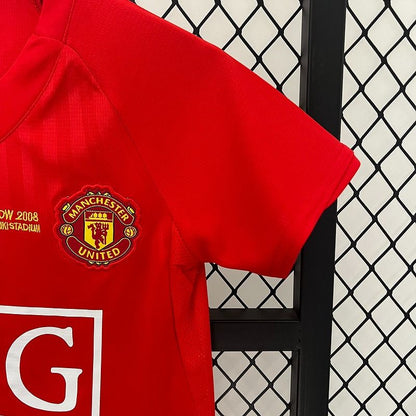 Manchester United 2007/2008 Home - Fan [Kids]