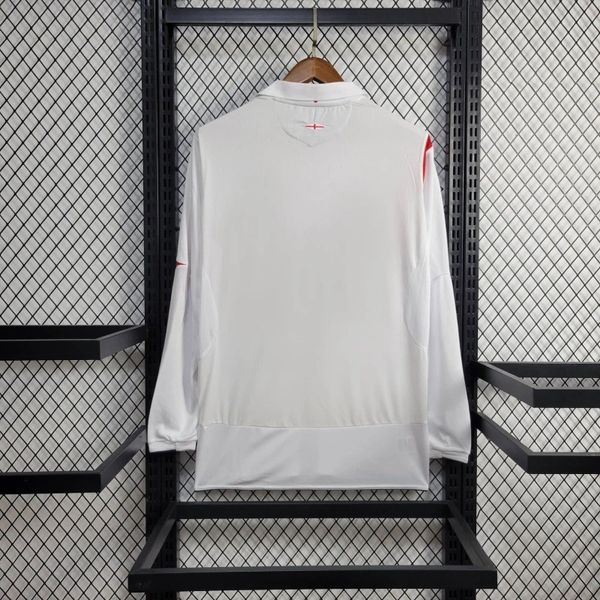 Camiseta de aficionado retro de Inglaterra 2006 de manga larga