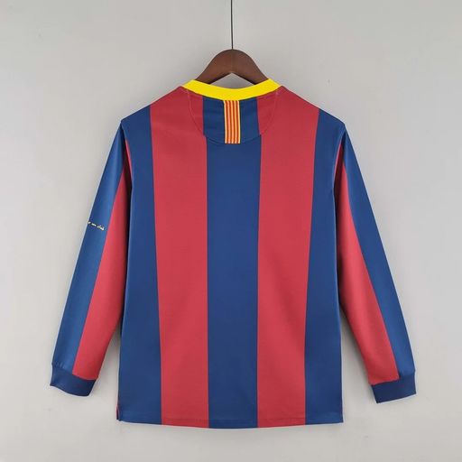 FC Barcelone 2010/2011 Domicile Manches Longues - Version Fan [Adulte]