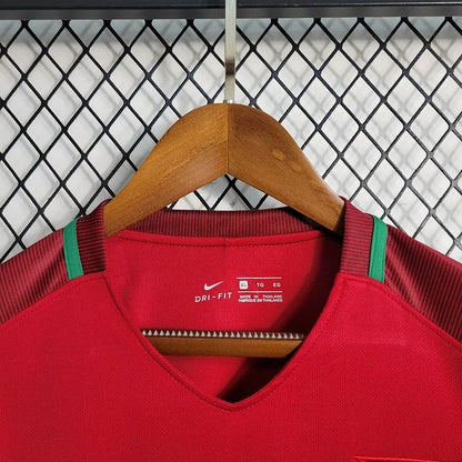 Retro Portugal 2016 Home Long Sleeve Fan