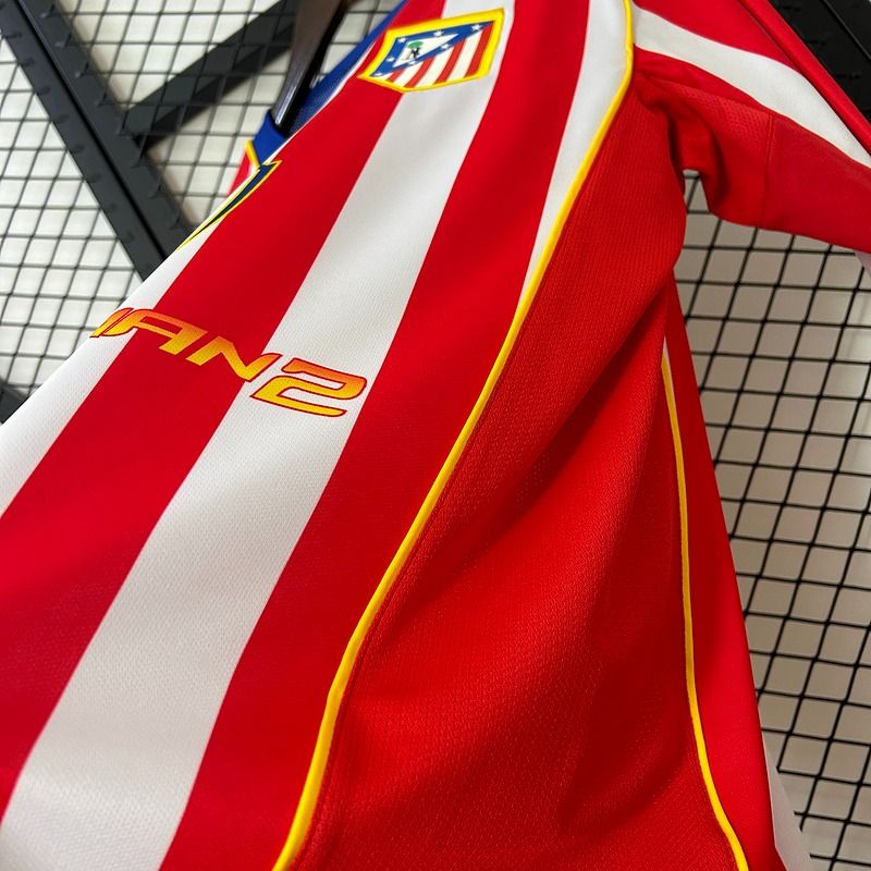 Atlético Madrid 2004/2005 Local Manga Larga - Versión Aficionado [Adulto]