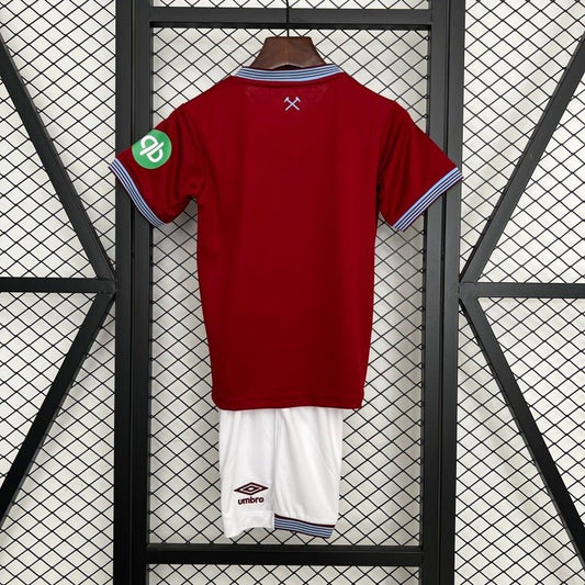 Kids West Ham United 2025/2026 Home - Fan Version Kit